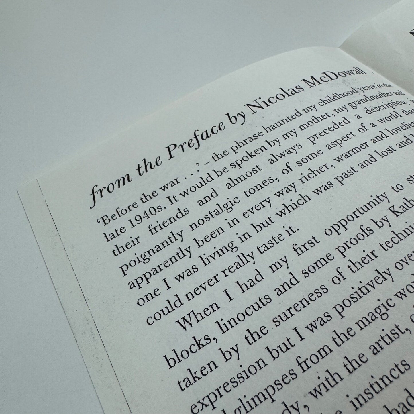 Order form for Before the war Katherine Fryer The Old Stile Press, 2000