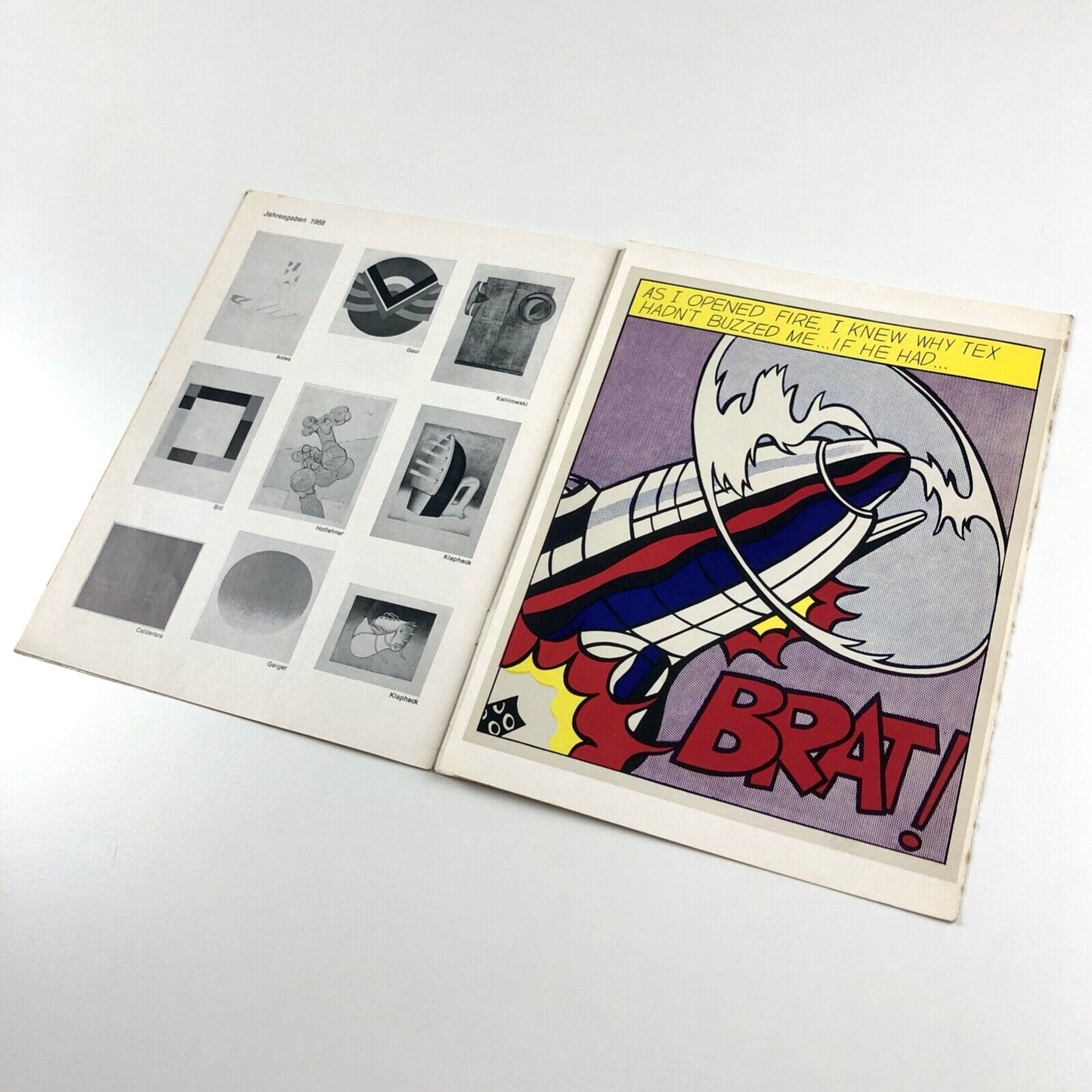 Die Kestner-Gesellschaft (Kestner Society) Hanover become a member leaflet c.1969 | Roy Lichtenstein cover