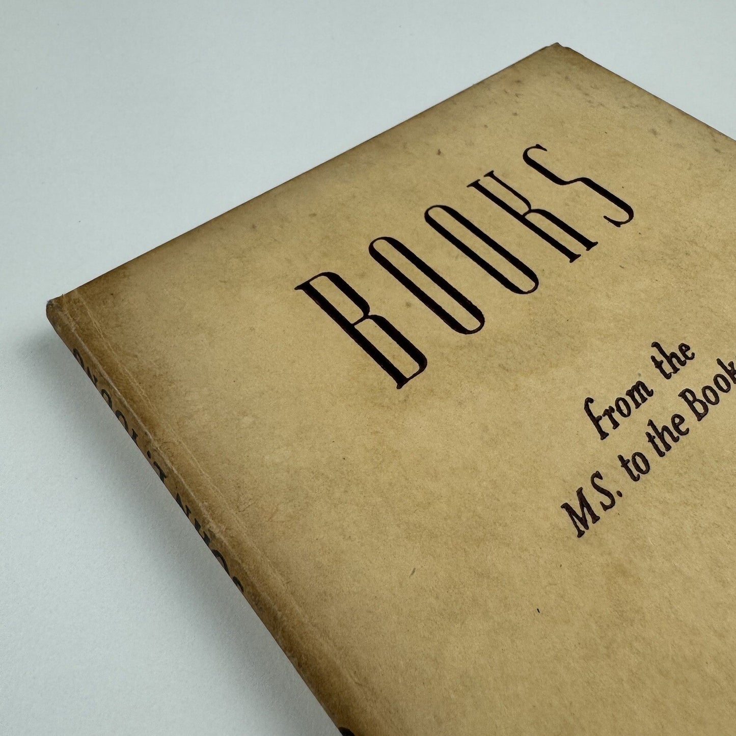 Books from the MS. to the Bookseller by John L. Young | Sir Isaac Pitman, London, third edition 1947