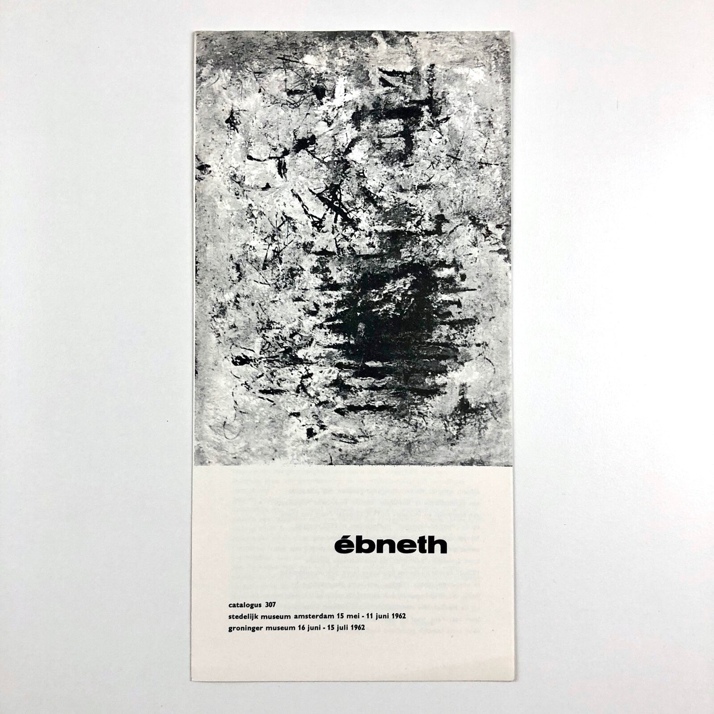 Ébneth | Stedelijk Museum Amsterdam catalogue | Cat. no. 307, 1962