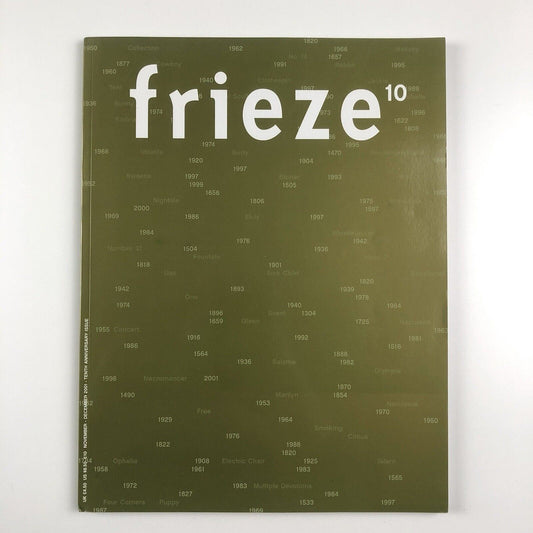 Frieze magazine – Tenth Anniversary issue, November–December 2001