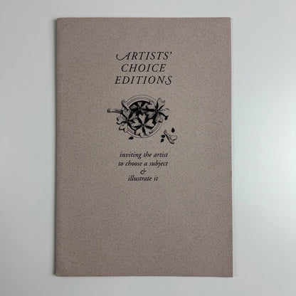 Folder with prospectus and order forms for Artists' Choice Editions. c.2003