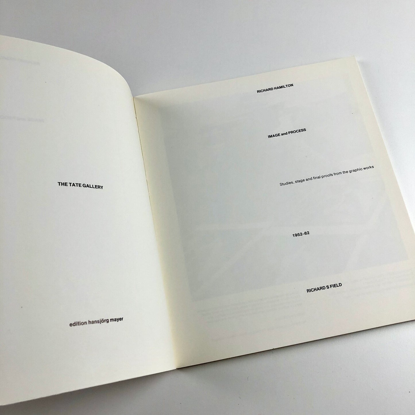 Richard Hamilton: Image and Process | Edition Hansjörg Mayer / Tate Gallery 1983