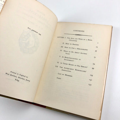 Book-Collecting More Letters to Everyman by Percy H. Muir | Cassell, 1949