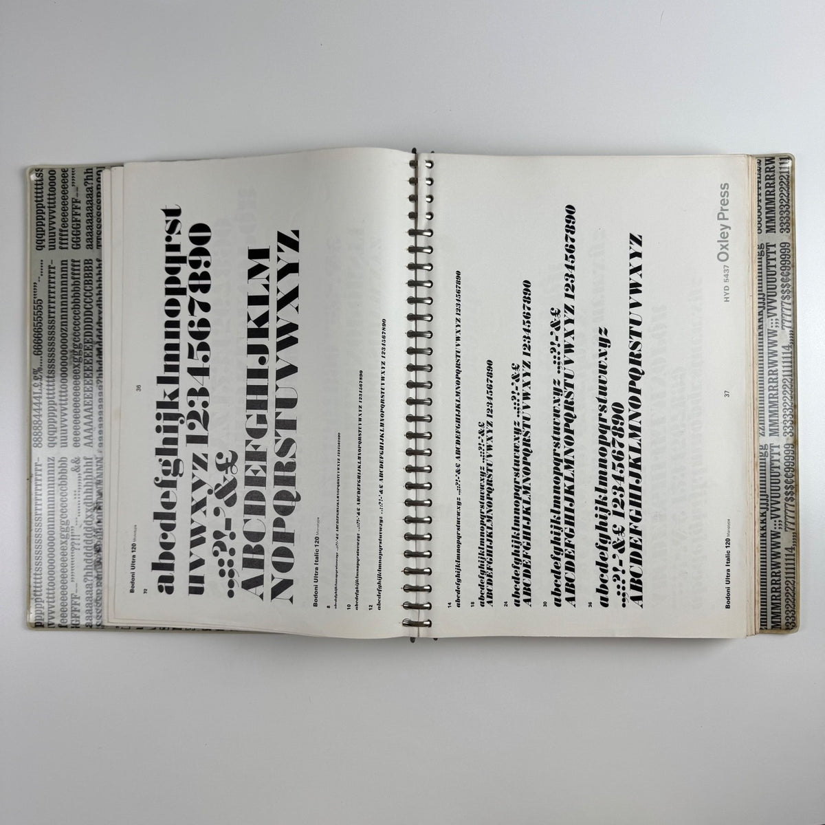 Oxley Press Limited Typefaces | folder of typefaces, c. 1970