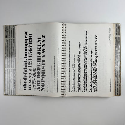 Oxley Press Limited Typefaces | folder of typefaces, c. 1970