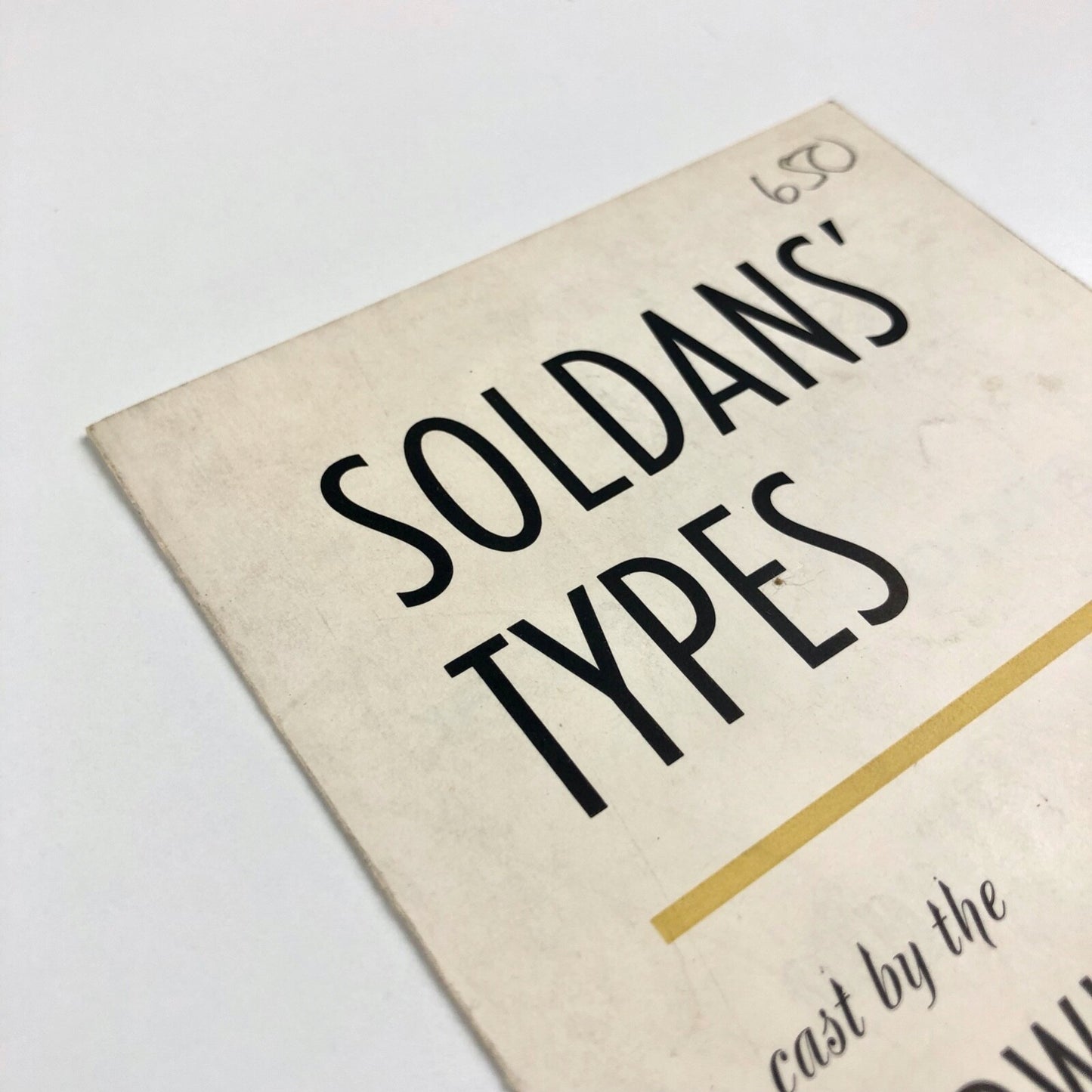 Soldans' Types specimen leaflet – Ludwig & Mayer Type Foundry | Soldans Limited