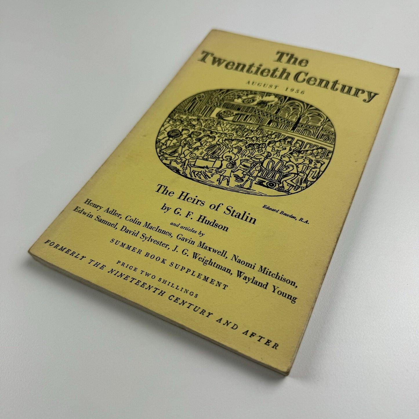 The Twentieth Century – August 1956, Vol. 1956 Vol CLX No 954 | Edward Bawden cover