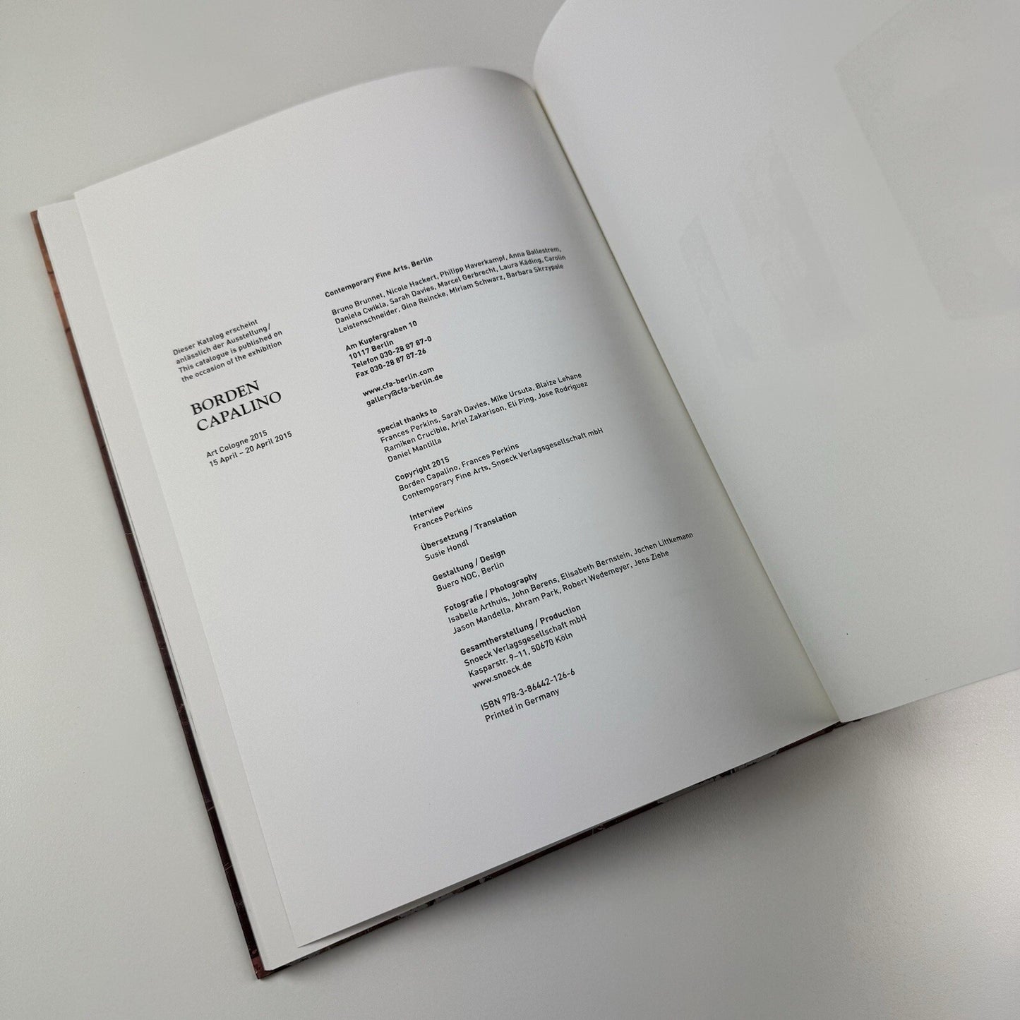 Borden Capalino Works 2013-2015 | Art Cologne 2015
