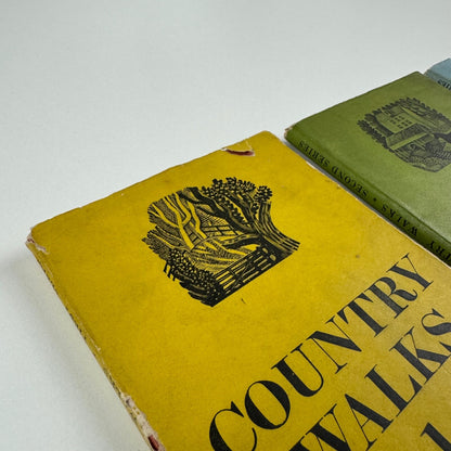 Country Walks London Transport (3 vols) by Charles White. Eric Ravilious woodcuts Vol 1 (1936); Vol 2 (second and revised edition 1938, first published 1936); Vol 3 (second and revised edition 1939, first published 1937)