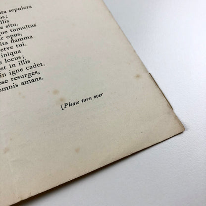 Prospectus for The Sonnets of William Shakespeare | John Harrower | Martin Hopkinson and Company, 1923
