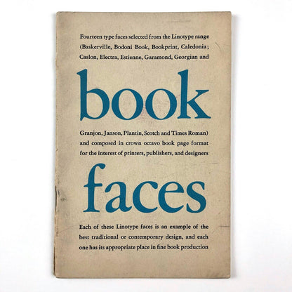 Fourteen type designs from the Linotype repertory of Book Faces | Linotype & Machinery Ltd