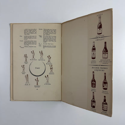 Fine Drinking: Ayala Champagne, Croizet Brandy, Rocher Liquers. Messrs Blumenthals, London, 1949 Printed at the  Curwen Press