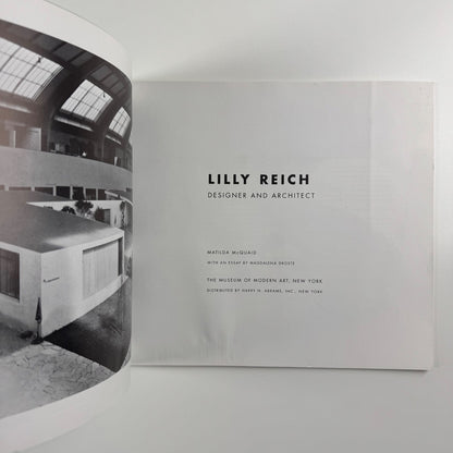 Lilly Reich. Designer and Architect by Matilda McQuaid. Published to accompany the exhibition held at The Museum of Modern Art, New York between 7 February and 7 May 1996