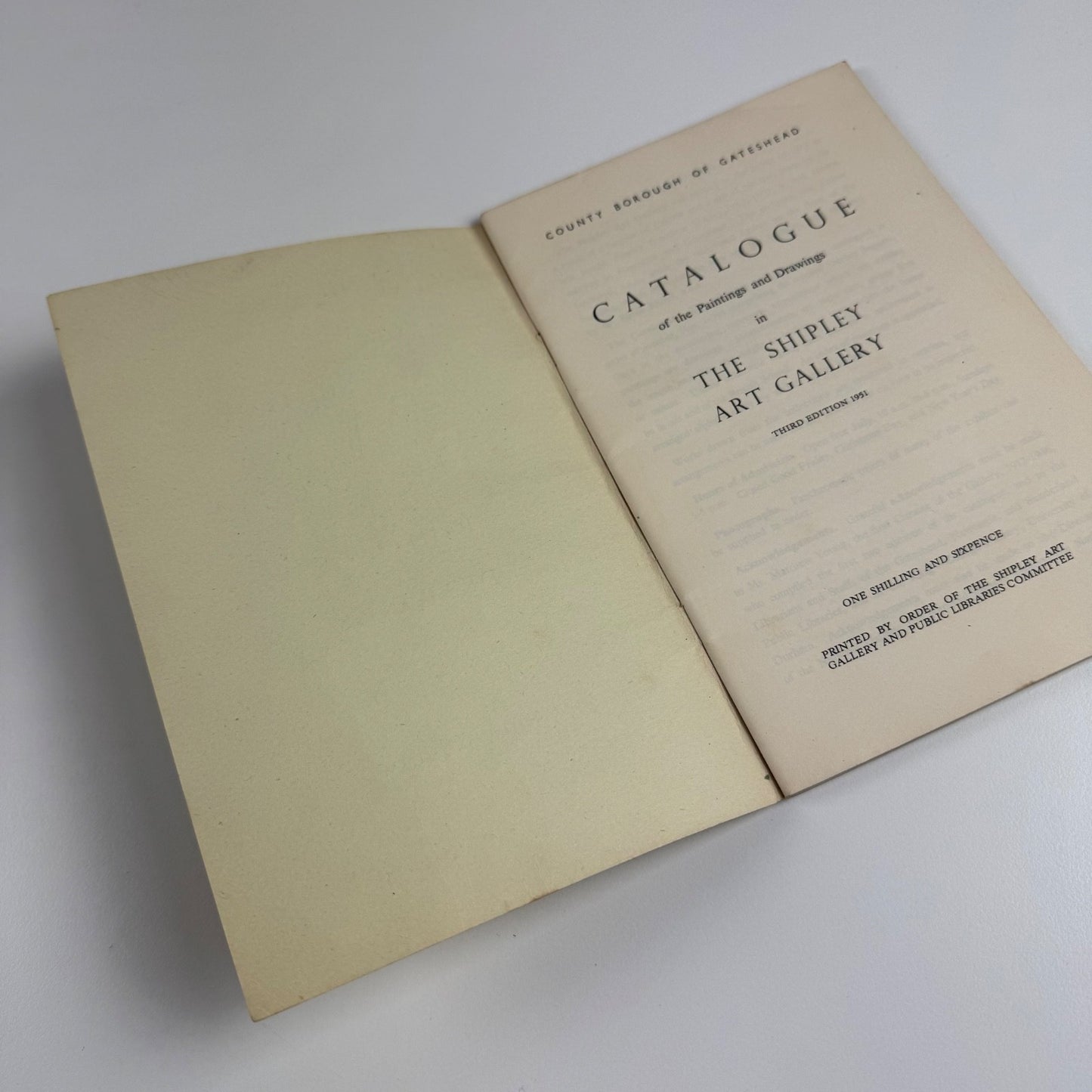 The Shipley Art Gallery. Catalogue of Paintings and Drawings, 1951 3rd edition