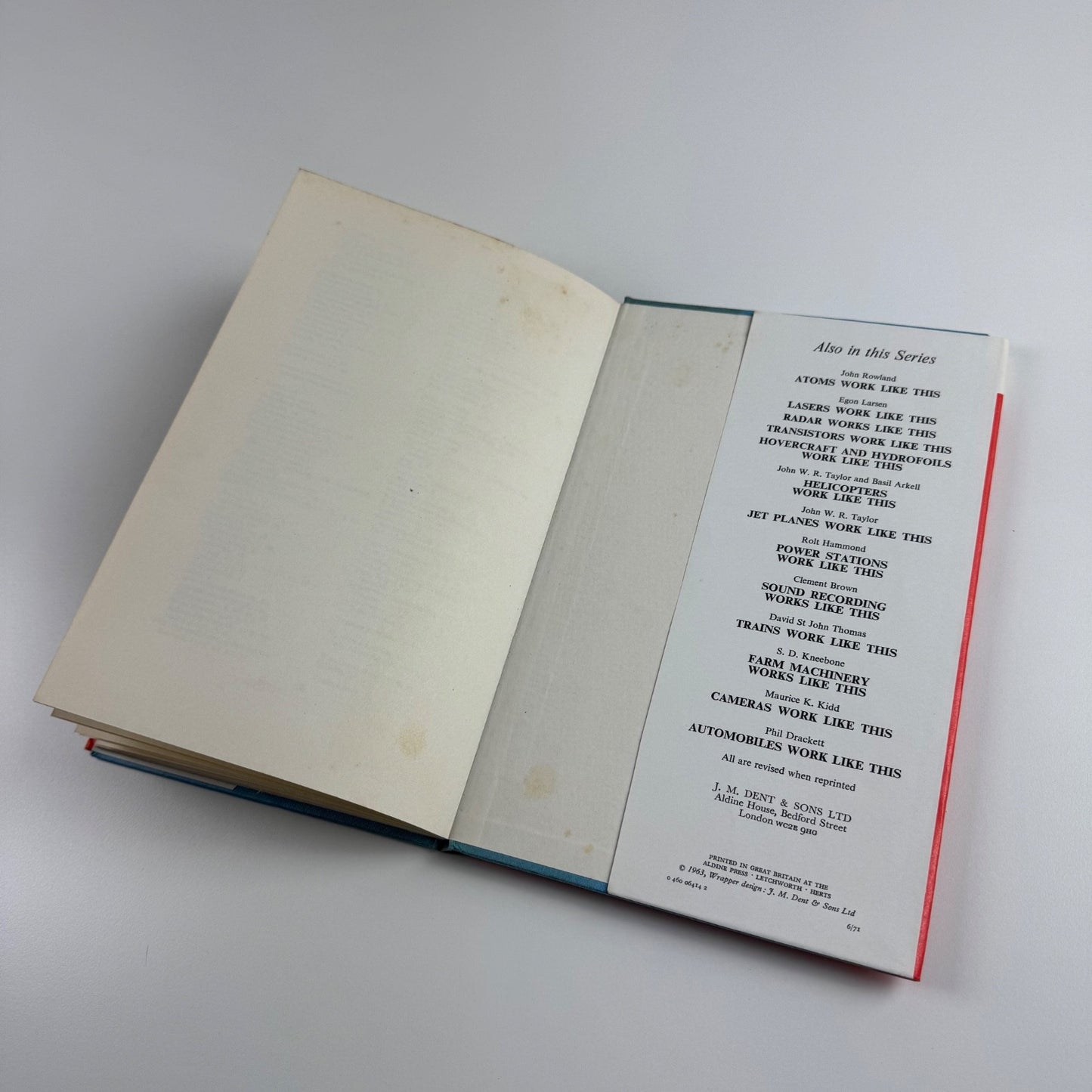 Printing works like this. An illustrated intro by John A. Spellman, J.M.Dent reprint 1971