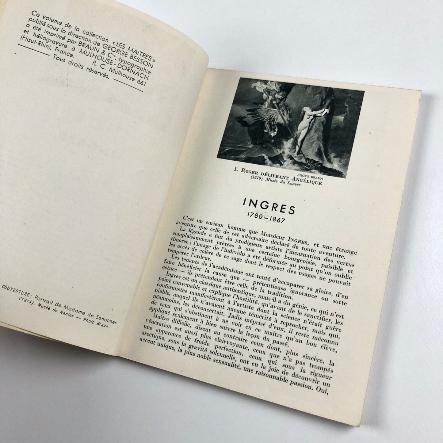 Ingres by Francis Jourdain – Collection des Maitres | Les Editions Braun & Cie.