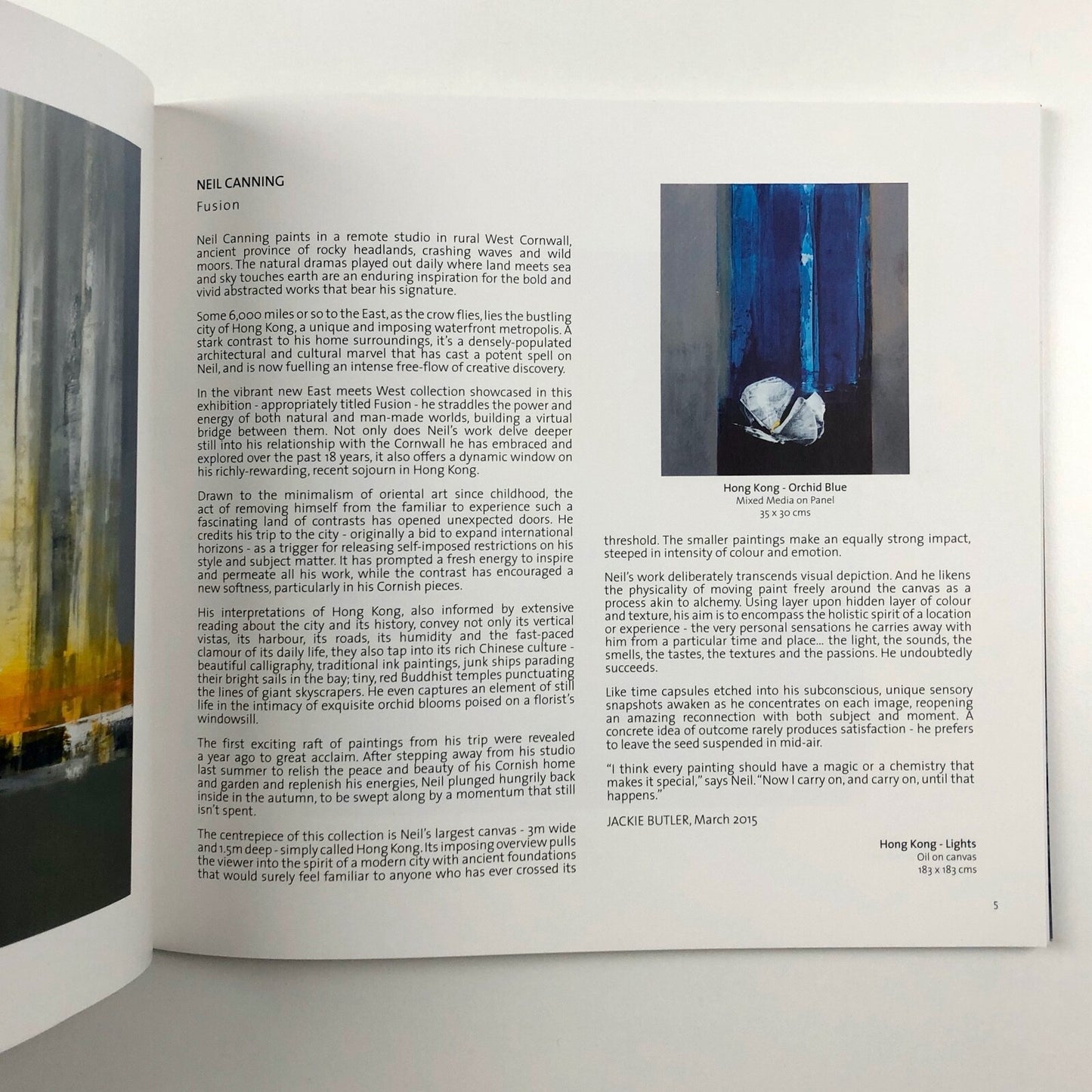 Neil Canning. Fusion | Lemon Street Gallery exhibition catalogue, 2015