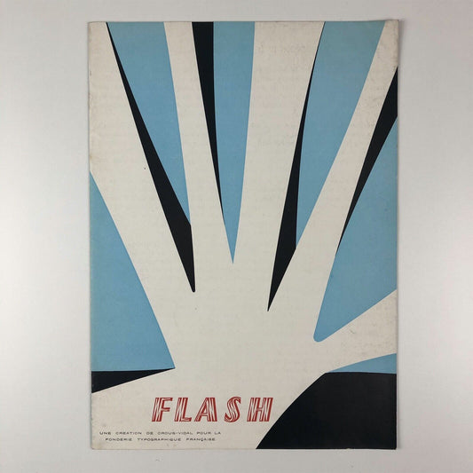 Flash type specimen Enric Crous-Vidal | Fonderie Typographique Français 1953