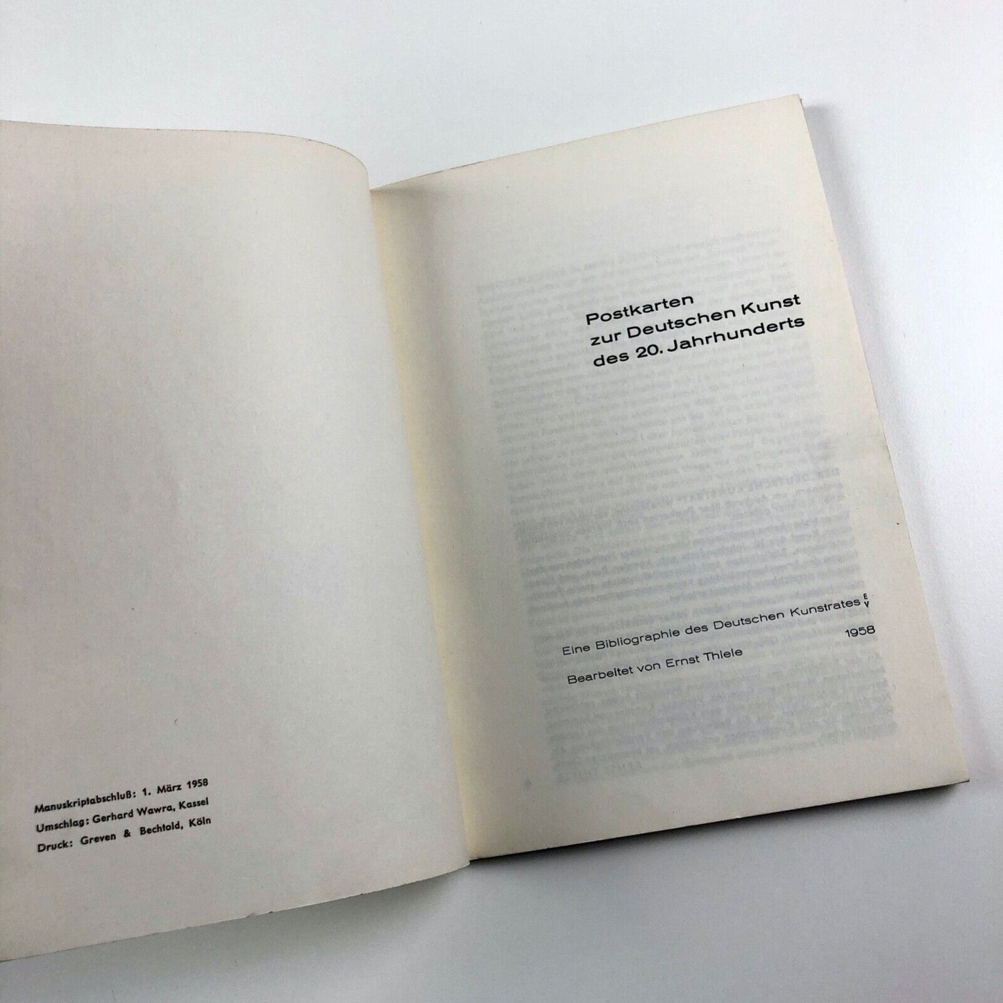 Postkarten zur Deutschen Kunst des XX Jahrhunderts | Ernst Thiele, 1958