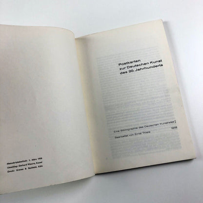 Postkarten zur Deutschen Kunst des XX Jahrhunderts | Ernst Thiele, 1958