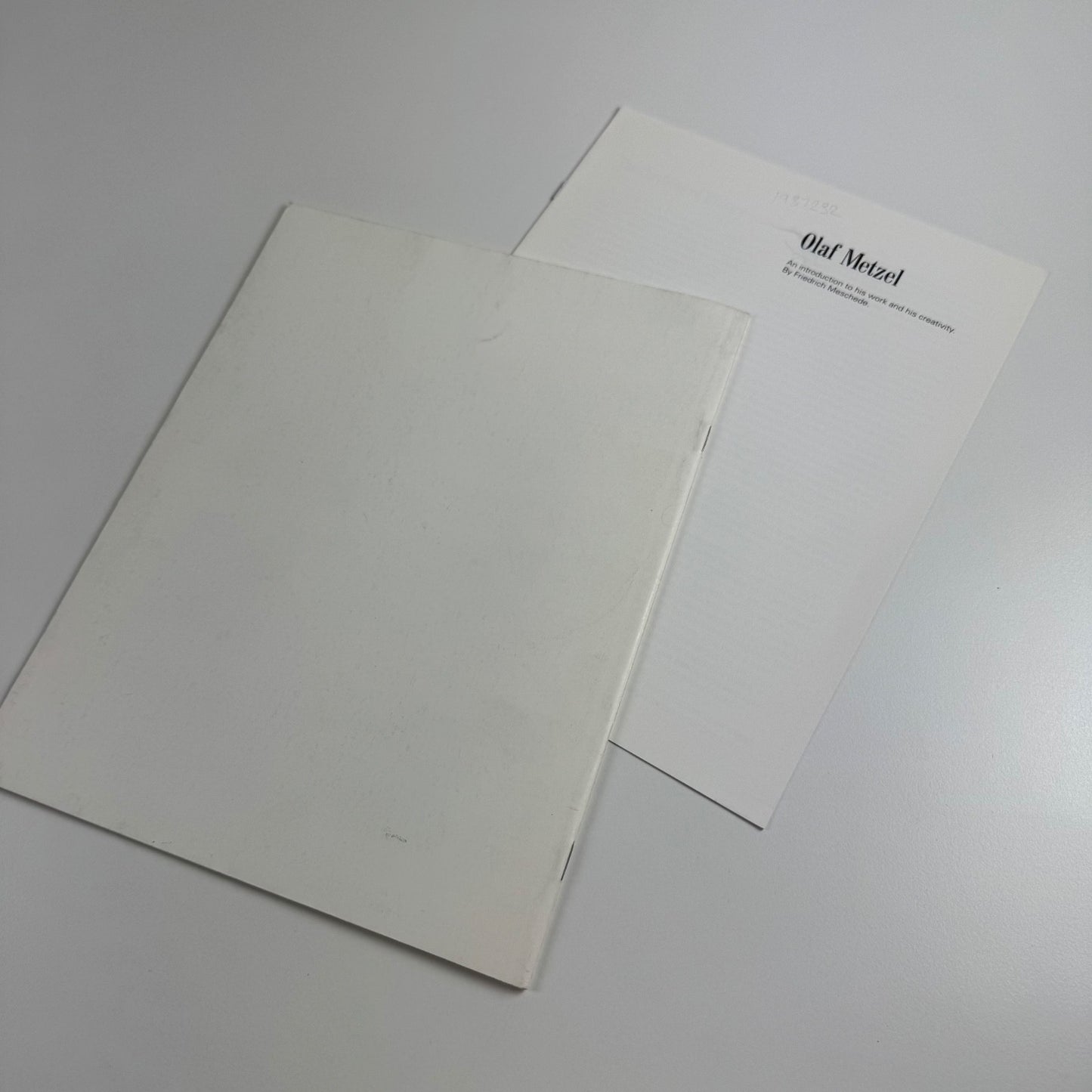 Olaf Metzel. Eine Einfuehrung In Sein Werk Und Schaffen Friedrich Meschede 1994