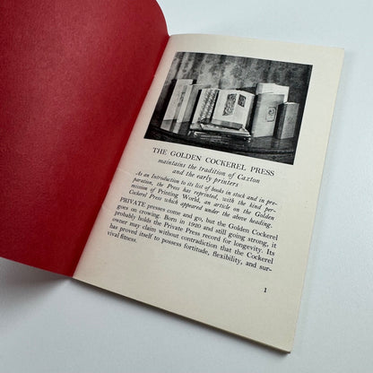 Golden Cockerel Private Press British Hand-made books 1955-1956