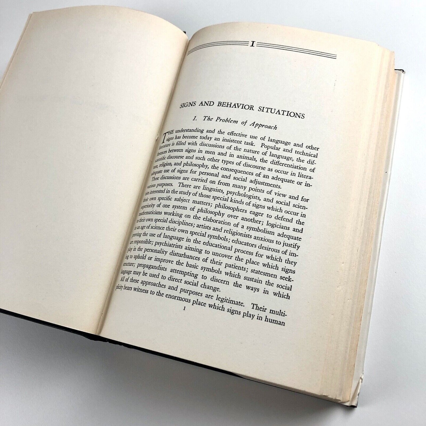 Signs, Language and Behaviour by Charles Morris | 4th printing, Prentice Hall, 1950
