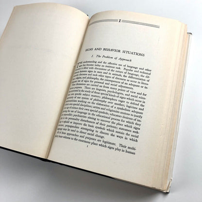 Signs, Language and Behaviour by Charles Morris | 4th printing, Prentice Hall, 1950