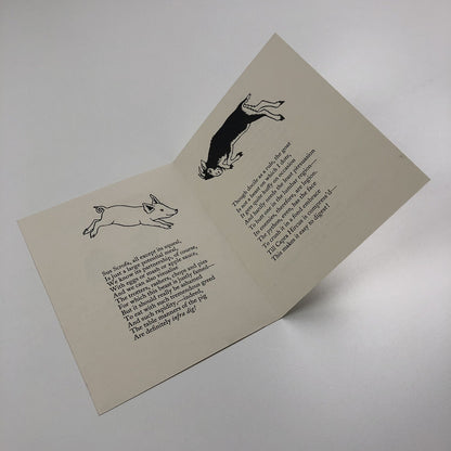 Prospectus Animal Antics by Elisabeth Geddes | The Golden Cockerel Press c 1937