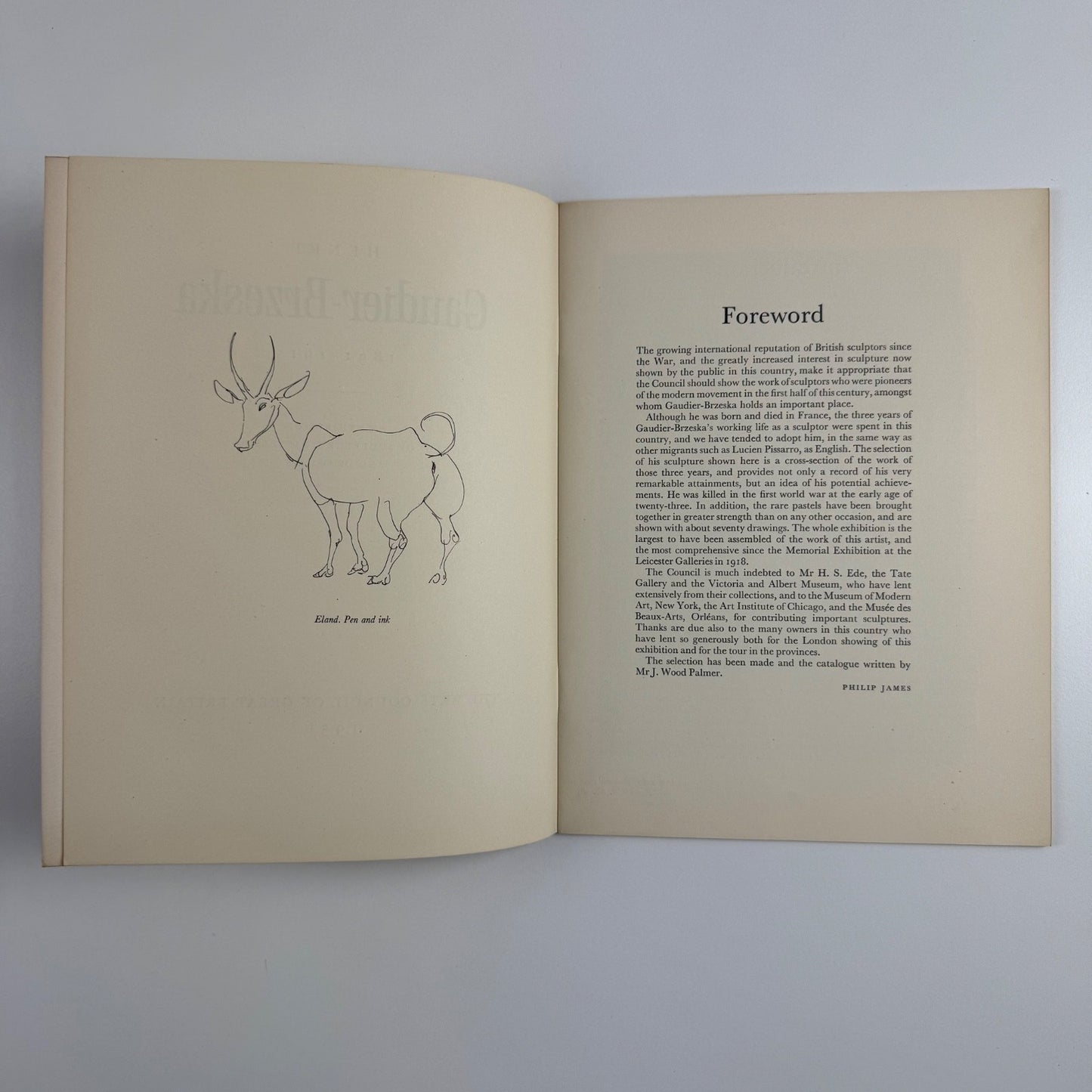 Henri Gaudier-Brzeska. Exhibition of sculpture, pastels & drawings Arts Council