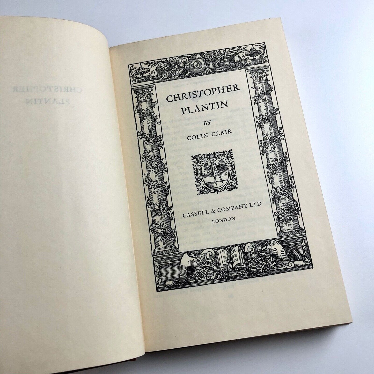 Christopher Plantin by Colin Clair | Cassell & Company Ltd, 1960