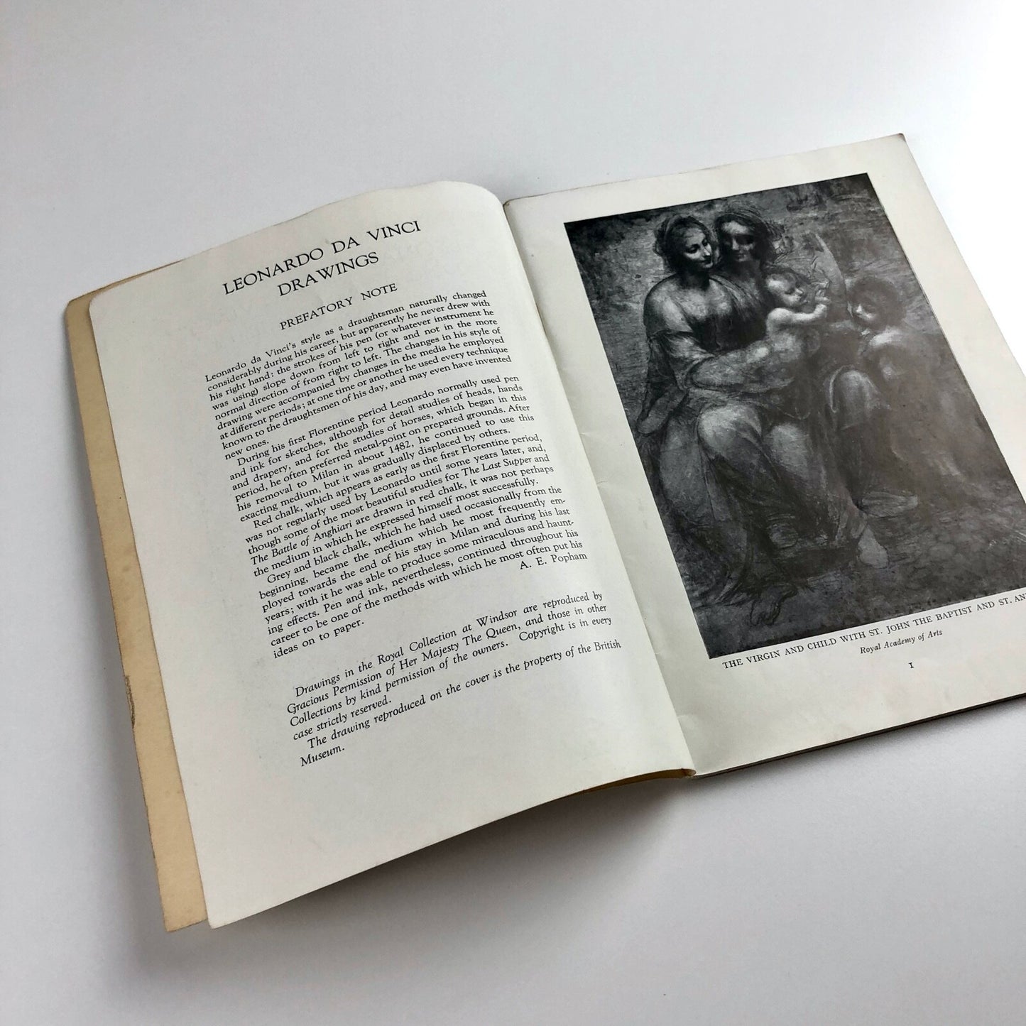 Leonardo Da Vinci Drawings | Royal Academy of Arts exhibition catalogue, 1952