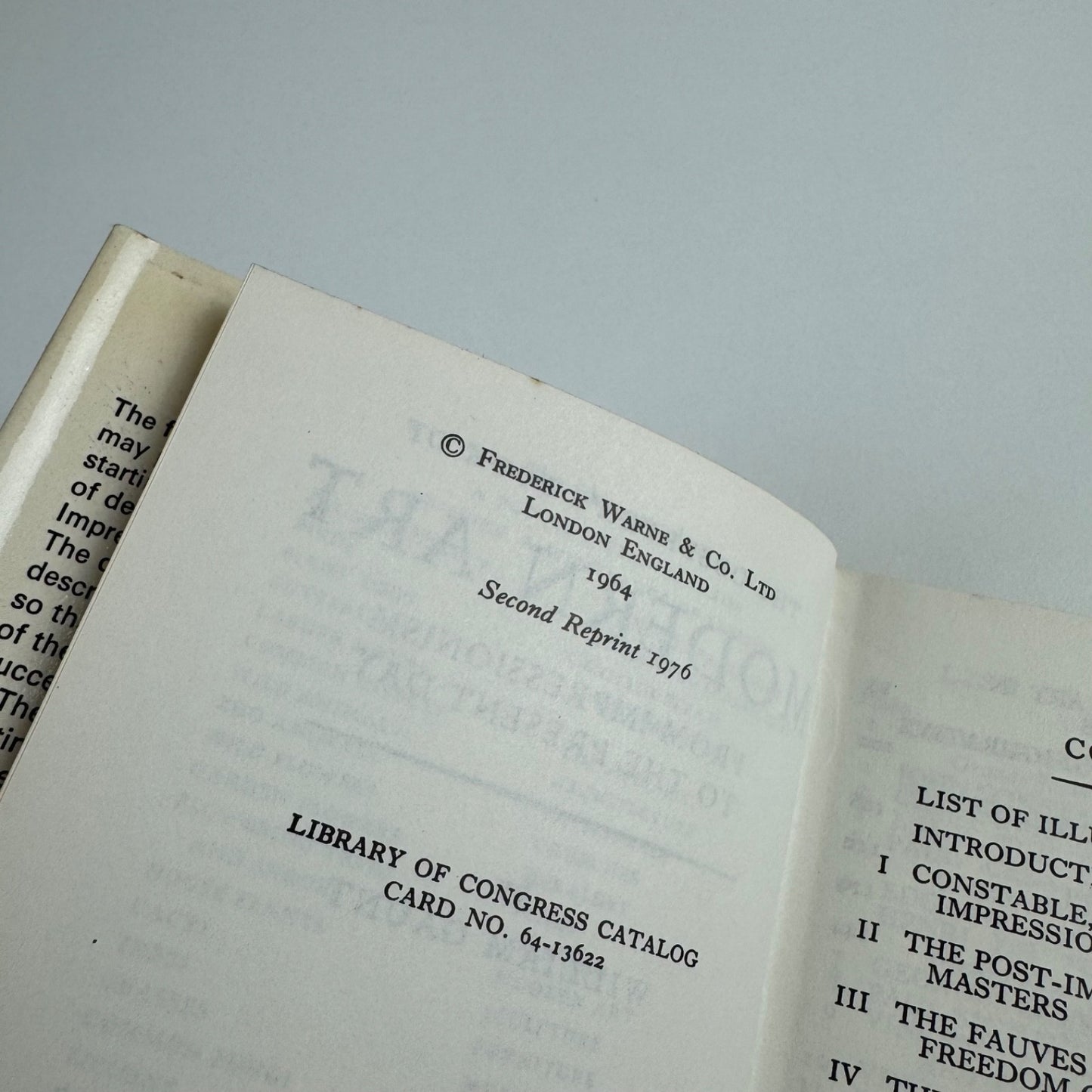 The Observer’s Book of Modern Art by William Gaunt | Frederick Warne, 1976 second reprint