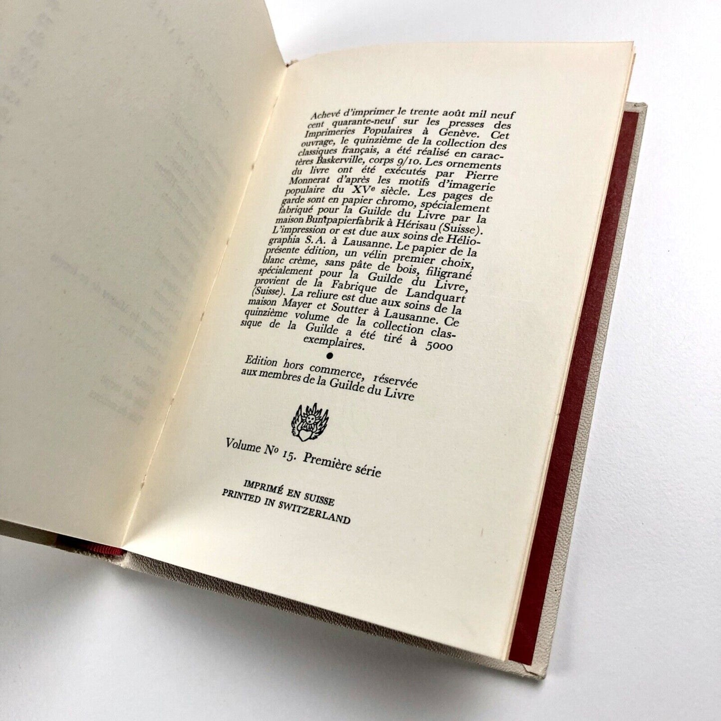 Poésies by Pierre de Ronsard | intro Marcel Raymond | Guilde du Livre, 1949