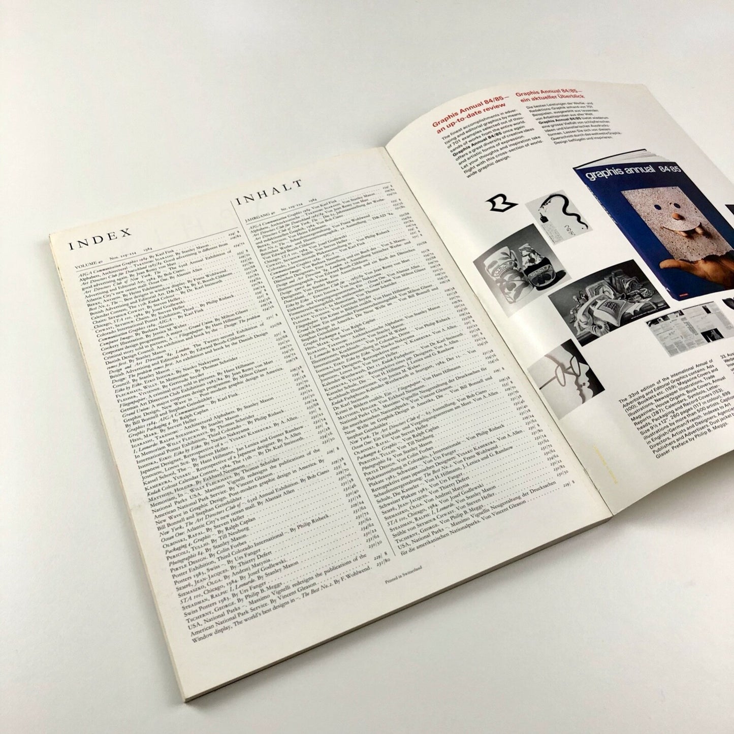 Graphis No 234 Vol 40 November/December 1984 | Graphis Press Corp