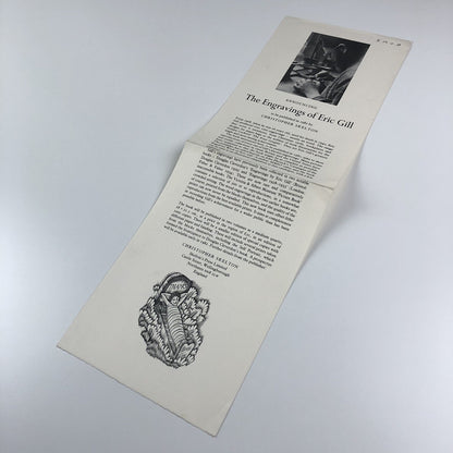 Promotional leaflet/prospectus The Engravings of Eric Gill | Christopher Skelton