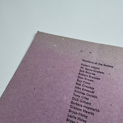 Catalogue Penwith Society Gallery Winter exhibtion 1973/74