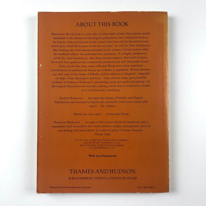 Palladio and English Palladianism by Rudolf Wittkower | Thames & Hudson, 1983