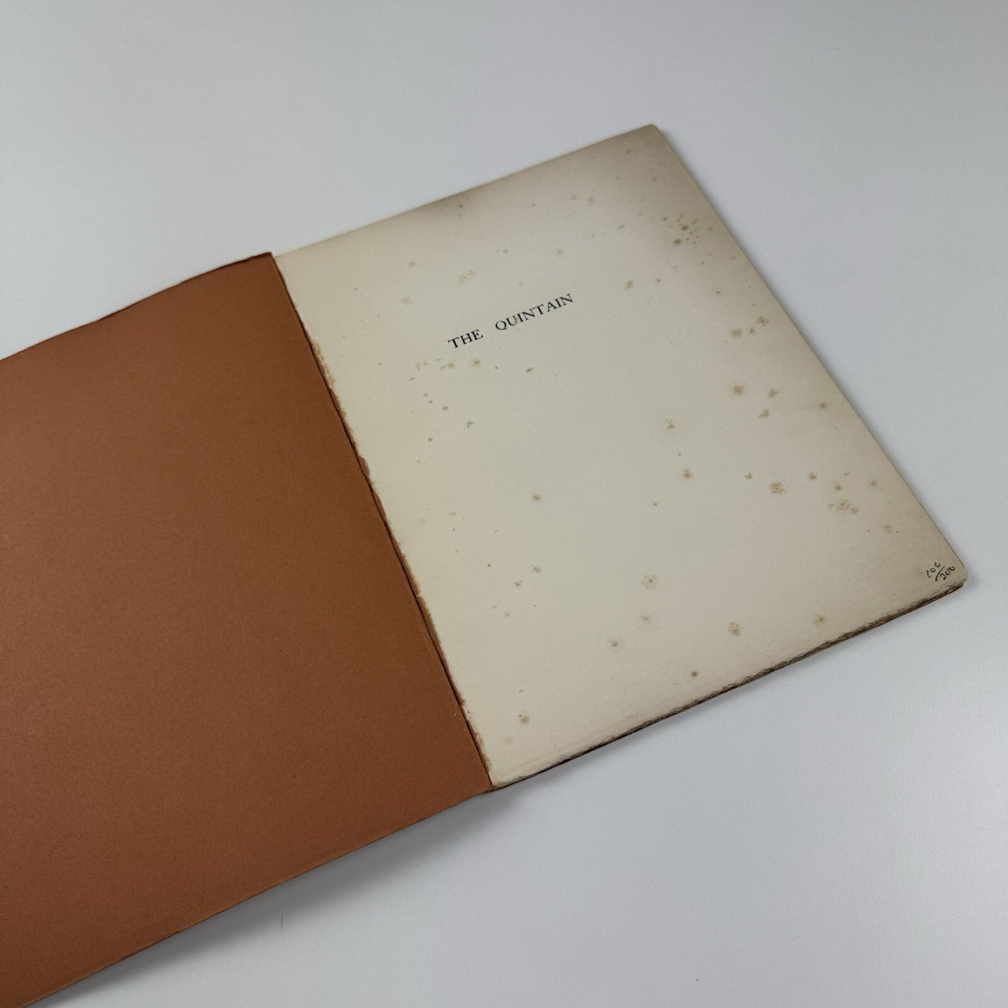 The Quintain. A second essay in book production | Hornsey School of Art, 1930
