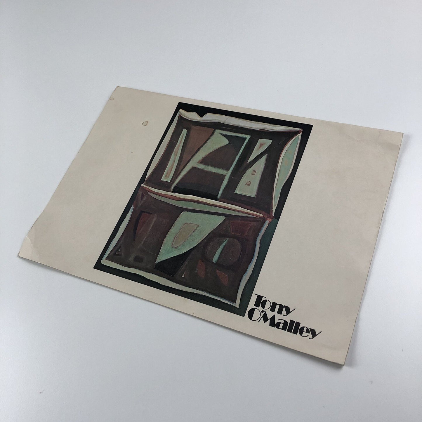 Tony O'Malley folded card | Intro by Patrick Heron | Touring exhibition, 1974
