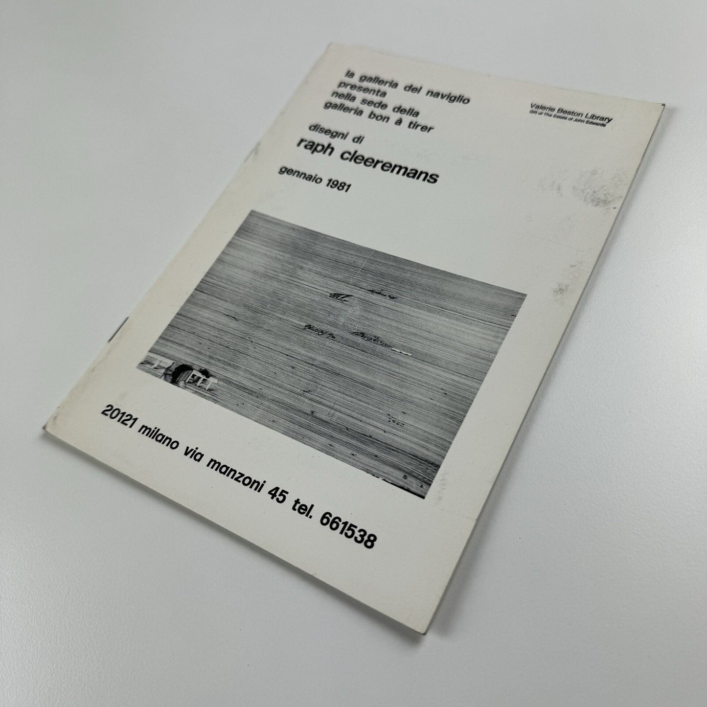 Disegni di Raph Cleeremans | Galleria del Naviglio, Milan January 1981 | Exhibition leaflet