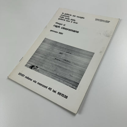Disegni di Raph Cleeremans | Galleria del Naviglio, Milan January 1981 | Exhibition leaflet