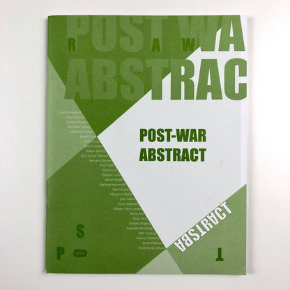 Post-War Abstract | Catalogue and private view invitation | Belgrave Gallery, 2010