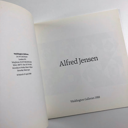 Alfred Jensen | Waddington Galleries, London exhibition catalogue, 1988