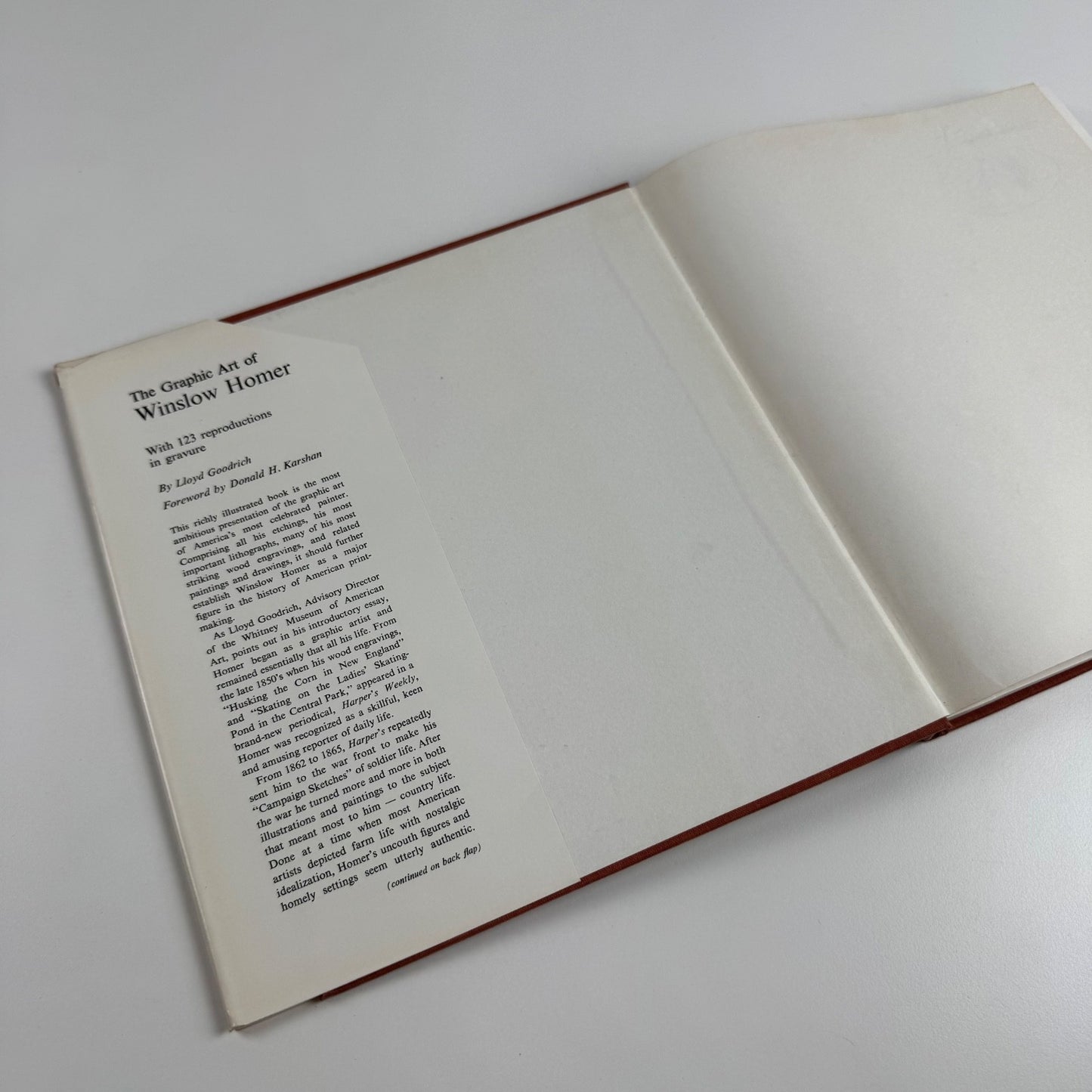 The Graphic Art of Winslow Homer Lloyd Goodrich Smithsonian Institution Press, 1968