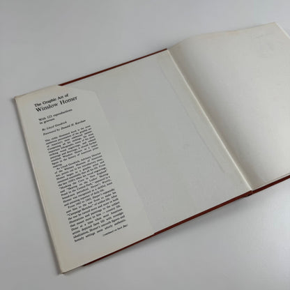 The Graphic Art of Winslow Homer Lloyd Goodrich Smithsonian Institution Press, 1968