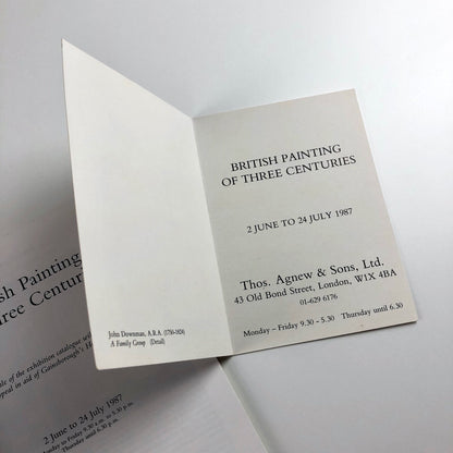 British Paintings of Three Centuries | Thomas Agnew & Sons exhibition catalogue, 1987