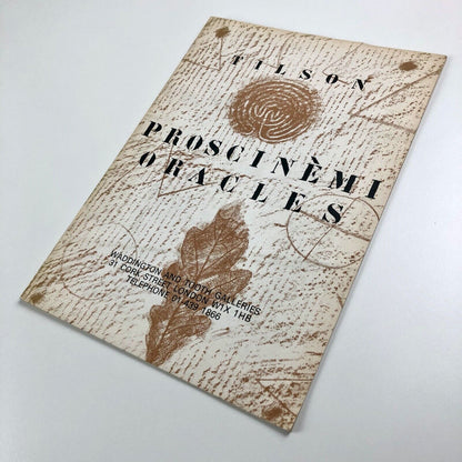 Joe Tilson. Graphics 1975-78 | Proscinemi Oracles | Waddington & Tooth Galleries catalogue | Design by Gordon House