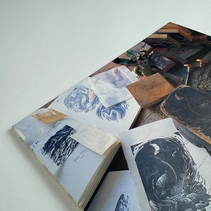 Folder promoting Andrew Davidson wood-engravings for Endgrain Editions 1997